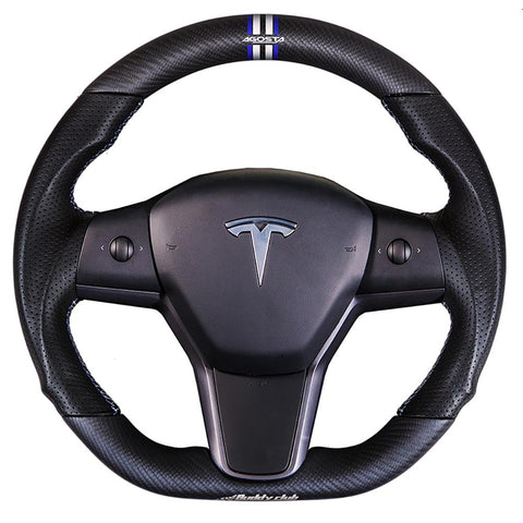 Buddy Club Dry Carbon Sport Steering Wheel | 2017-2021 Tesla Model 3 and 2020-2021 Tesla Model Y (BC08-RSSWTS3-C)