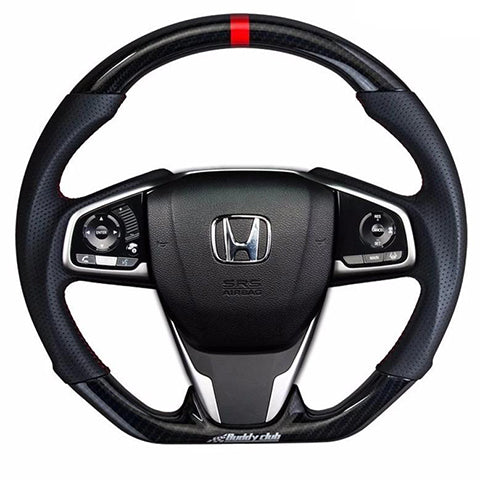 Buddy Club Racing Spec Steering Wheel | 2016+ Honda Civic Si / Type-R (BC08-RSSWFC)