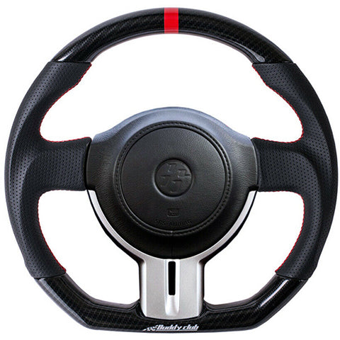Buddy Club Sport Carbon Fiber Steering Wheel | 2013-2016 Subaru BRZ/Scion FR-S (BC08-RSSWZN-C)