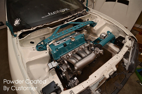 Circuit Hero Front 3-Point Strut Tower Bar | 1992-2000 Honda Civic and 1994-2001 Acura Integra' (CH-3FSB-EGK-RW)