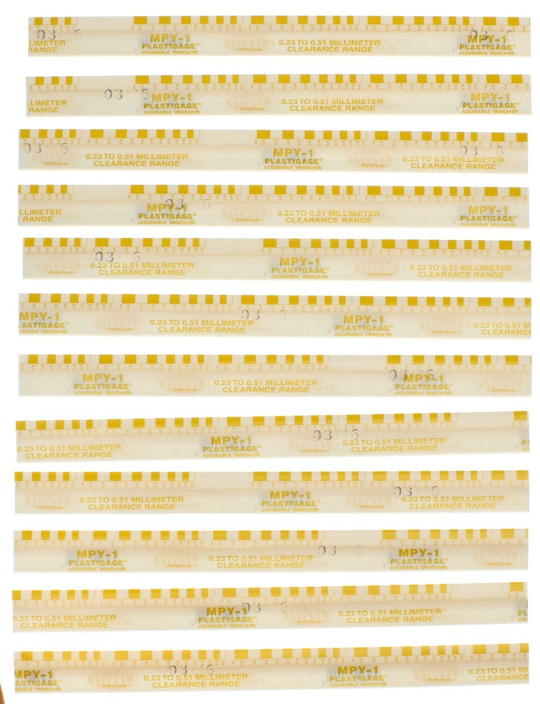 Clevite Plastigauge Strip - Set of 12 (MPG1) – MAPerformance