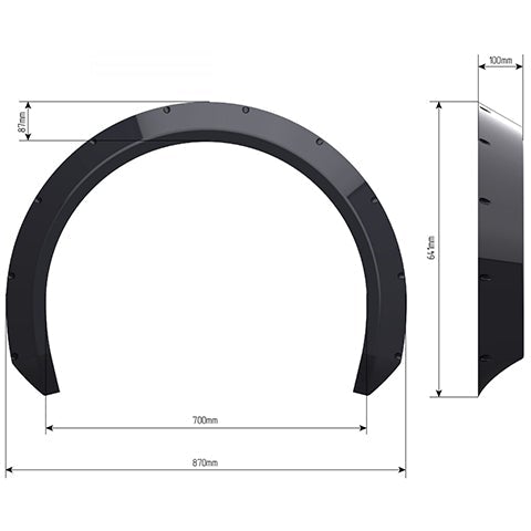 Clinched Flares "EuroLook" Universal Fender Flares (EL7)