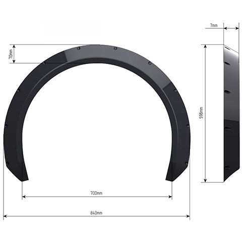 Clinched Flares "EuroLook" Universal Fender Flares (EL7)