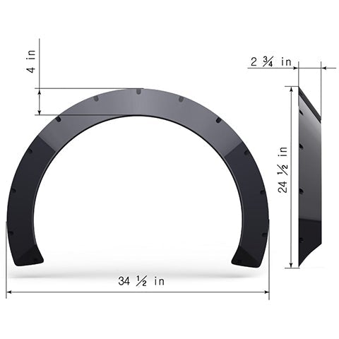 Clinched Flares "Glider" Universal Fender Flares (GL7)