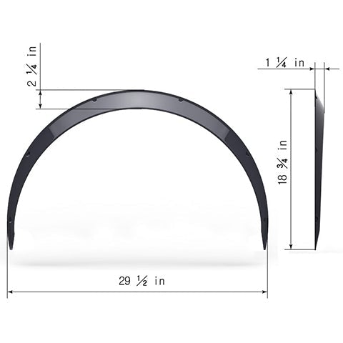 Clinched Flares "Classic" Universal Fender Flares (CL3)