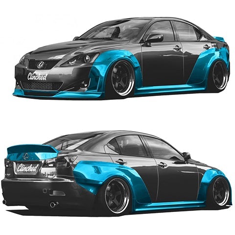 Clinched Flares Widebody Kit | 2005-2013 Lexus IS250/350 (LXS-IS350)
