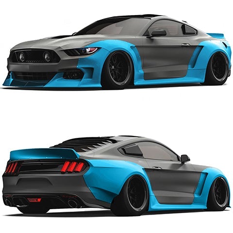 Clinched Flares Widebody Kit | 2015-2017 Ford Mustang (S550-ABS)