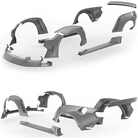 Clinched Flares Widebody Kit | 2015-2017 Ford Mustang (S550-ABS)