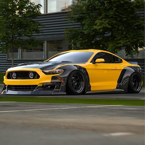 Clinched Flares Widebody Kit | 2015-2017 Ford Mustang (S550-ABS)
