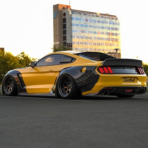 Clinched Flares Widebody Kit | 2015-2017 Ford Mustang (S550-ABS)