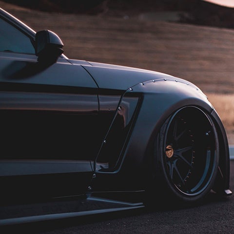 Clinched Flares Widebody Kit | 2015-2017 Ford Mustang (S550-ABS)