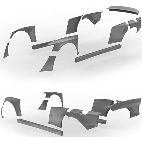 Clinched Flares Widebody Kit | 2001-2006 Mitsubishi Evo 7/8/9 (EVO-7)