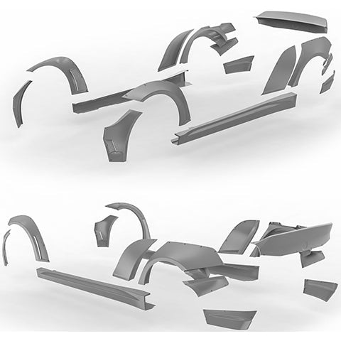 Clinched Flares Widebody Kit | 2012-2018 BMW 3 Series Sedan (BMW-F30)