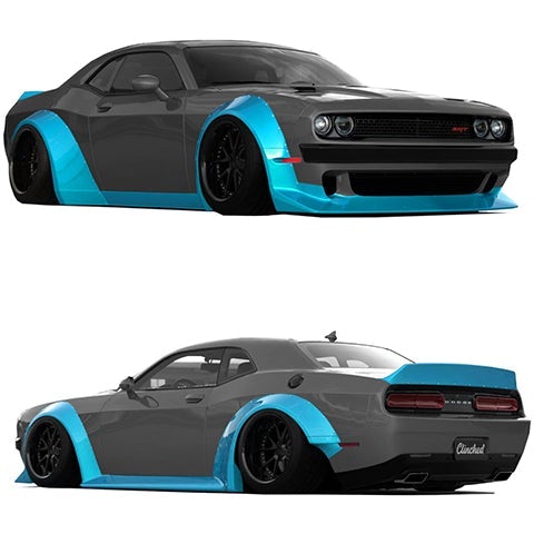 Clinched Flares Widebody Kit | 2008-2021 Dodge Challenger (CHAL-ABS)
