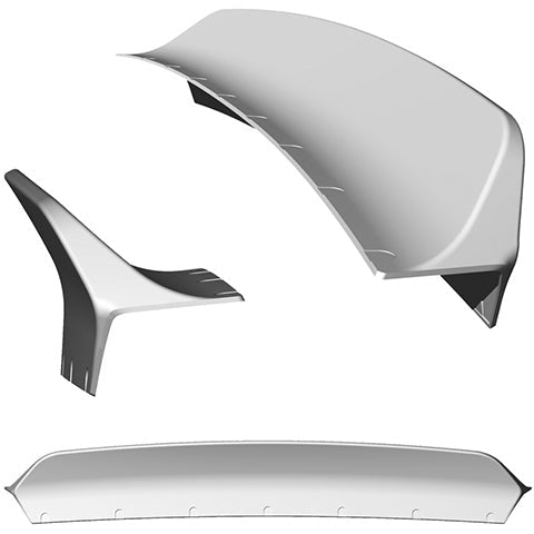 Clinched Flares Ducktail Trunk Spoiler | 2001-2006 Mitsubishi Evo 7/8/9 (duck-evo7)