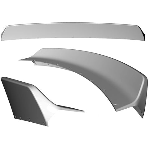 Clinched Flares Ducktail Trunk Spoiler | 2015-2017 Ford Mustang (duck-s550)