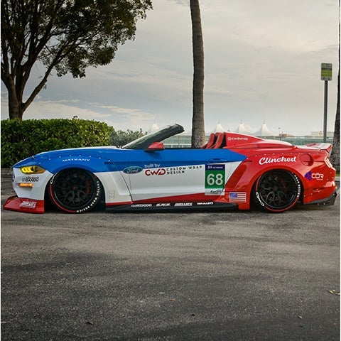 Clinched Flares Spider Top | 2015-2021 Ford Mustang Convertible (ST-S550)