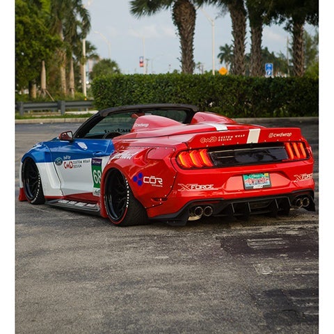 Clinched Flares Spider Top | 2015-2021 Ford Mustang Convertible (ST-S550)