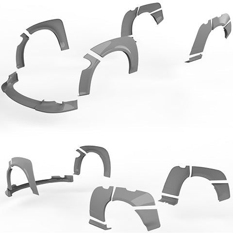 Clinched Flares Widebody Kit | 2015-2021 Dodge Charger Hellcat (WB-CHAR)