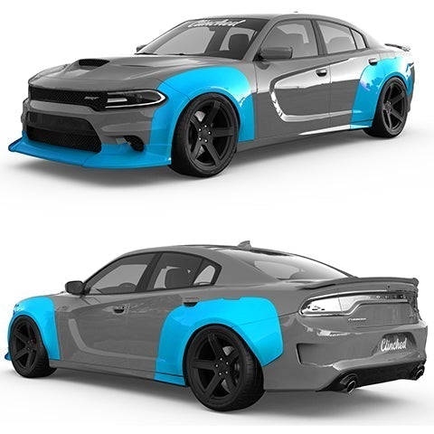 Clinched Flares Widebody Kit | 2015-2021 Dodge Charger Hellcat (WB-CHAR)