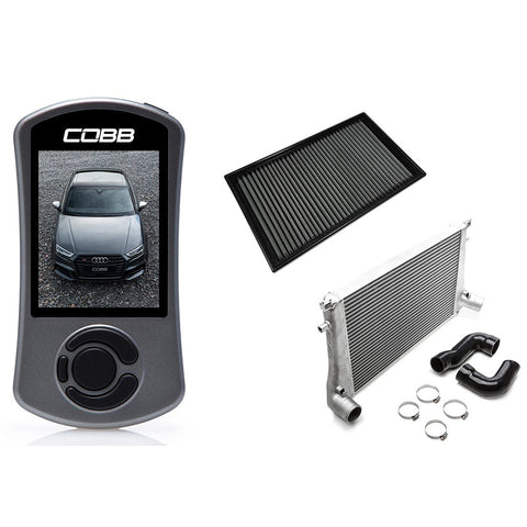 COBB Stage 2 Power Package w/ S-Tronic Flashing | 2015-2020 Audi S3 8V S-Tronic (VLK0030020-DSG-A)