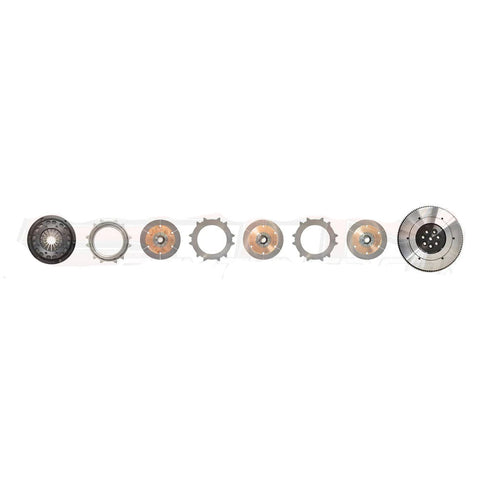 Competition Clutch Race Triple Disc Clutch Kit with Ultra-light Flywheel | 2008-2015 Mitsubishi Lancer Evo X (4T-5153-D)