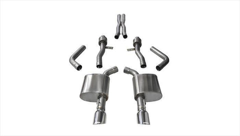 Corsa Performance Dual Rear Exit 2.75" Cat-Back Exhaust System | 2015+ Dodge Charger SRT/RT (14995)