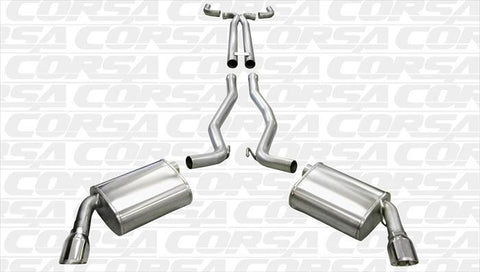 Corsa 2.5" Catback + X-Pipe Exhaust Kit | 2010-2015 Chevrolet Camaro SS MT (14951)