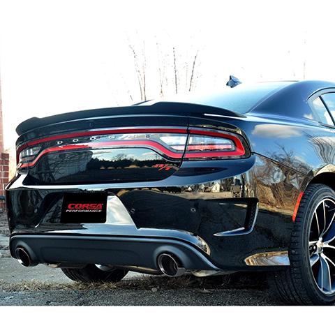 Corsa Performance Sport Sound Level Axle-Back Exhaust System | 2015-2021 Dodge Charger and 2017-2021 Chrysler 300 5.7L (21019/BLK)