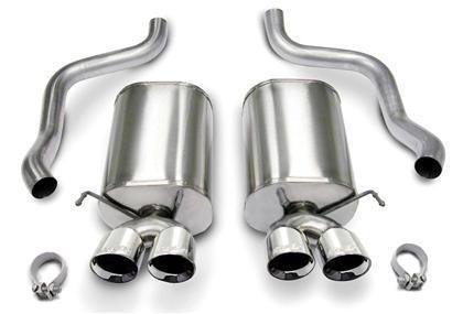 2009-2013 Chevrolet Corvette C6 6.2L 2.5" Axle-Back, Dual Rear Exit with Twin 3.5" Polished Pro-Series Tips by Corsa (14108) - Modern Automotive Performance

