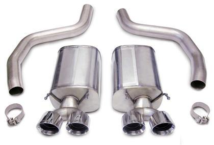2006-2013 Chevrolet Corvette C6 Z06/ZR1 6.2L.7.0L 3.0" Axle-Back, Dual Rear Exit with Twin 4.0" Polished Pro-Series Tips by Corsa (14164) - Modern Automotive Performance
