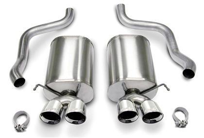 2005-2008 Chevrolet Corvette C6 6.0L/6.2L 2.5" Axle-Back, Dual Rear Exit with Twin 3.5" Polished Pro-Series Tips by Corsa (14169) - Modern Automotive Performance
