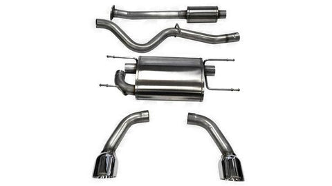 2012-2021 Subaru BRZ / Scion FRS 2.5" Cat-Back, Dual Rear Exit with Single 4.5" Polished Pro-Series Tips by Corsa (14864)