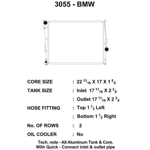 CSF Aluminum Racing Radiator | Multiple BMW Fitments (3055)