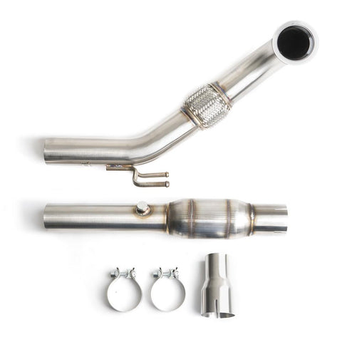 CTS Turbo Downpipe w/ High Flow Cat | 2014-2018 Volkswagen Jetta 1.8T/2.0T (CTS-EXH-DP-0013-CAT)