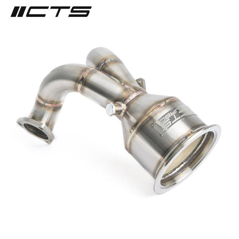 CTS Turbo High Flow Cat Pipe | 2017-2020 Audi S4/S5 B9 V6T 3.0T (CTS-EXH-TP-0009-CAT)