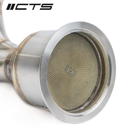 CTS Turbo High Flow Cat Pipe | 2017-2020 Audi S4/S5 B9 V6T 3.0T (CTS-EXH-TP-0009-CAT)