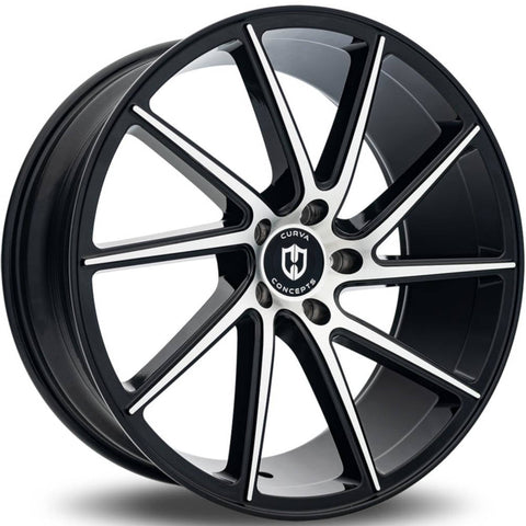 Curva Concepts C22 Series 5x4.5 20x10in. 40mm. Offset Wheels (C22-20101144073BMF)