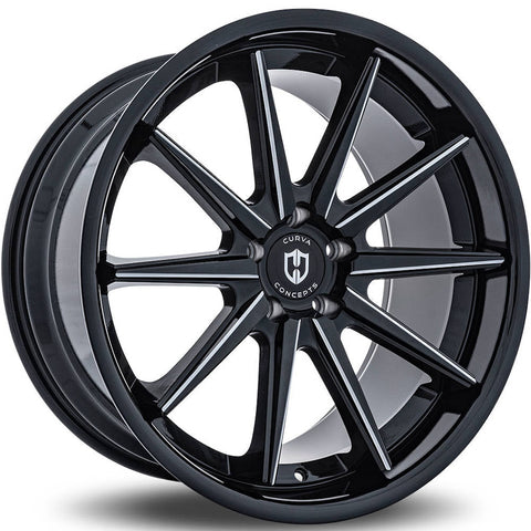 Curva Concepts C24 Series 5x4.5 20x10.5in. 35mm. Offset Wheels (C24-201051143573BMF)