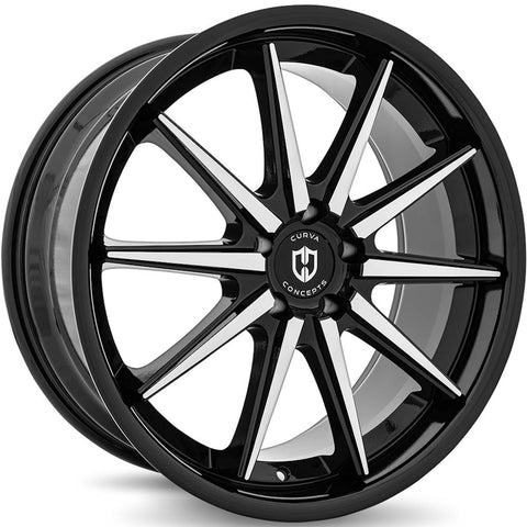Curva Concepts C24 Series Blank 20x9in. 35mm. Offset Wheels (C24-2090BLNK3573BMF)