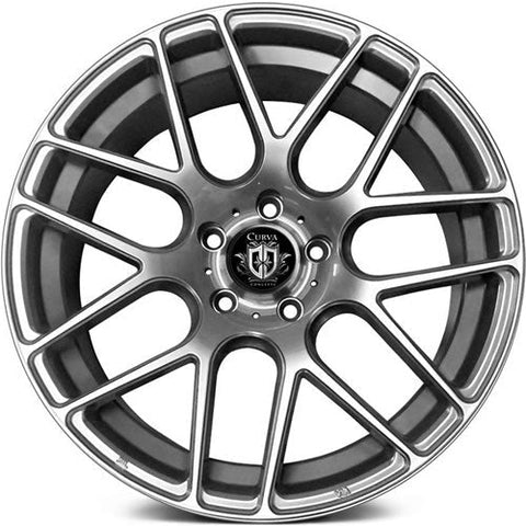 Curva Concepts C7 Series 5x120 19x9.5in. 40mm. Offset Wheels (C7-19951204072BMF)