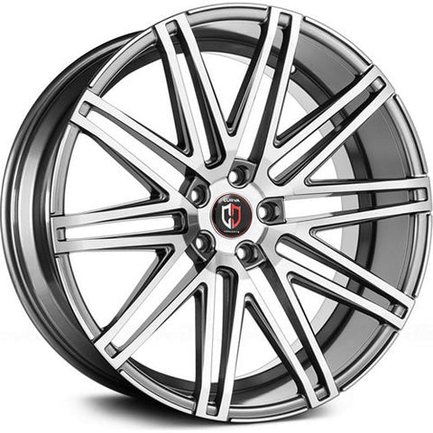 Curva Concepts C48 Series Blank 22x9in. 28mm. Offset Wheels (C48-2290BLNK2873GMMF)
