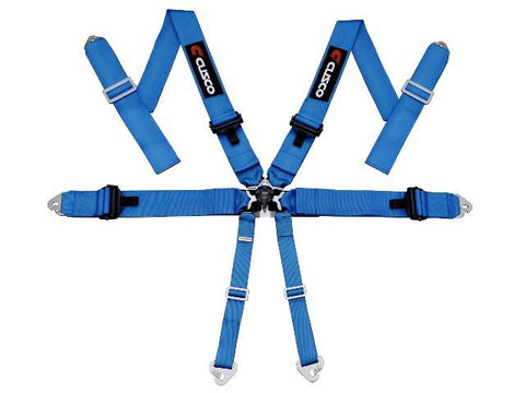 Cusco 6 Point 3in width Racing Harnesses - Blue | Universal Fitment (00B-CRH-6BL) - Modern Automotive Performance
 - 1