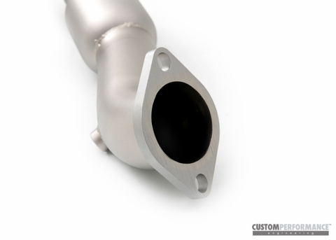 CP-E QKspl Downpipe w/ High Flow Cat | 2015+ Ford Mustang Ecoboost (FDDP00006T)