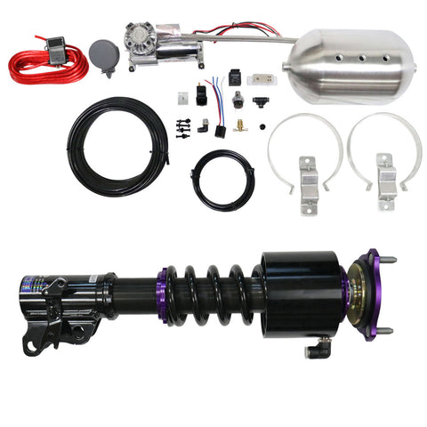 D2 Racing RS Coilovers with Front Air Cups Kit | 1994-2001 Acura Integra and 1992-2000 Honda Civic (D-HN-17-VACF-12)