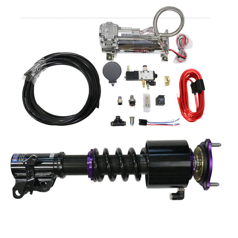 D2 Racing RS Coilovers with Front Air Cups Kit | 2005-2006 Saab 9-2X, 2002-2007 Subaru WRX, and 2004 Subaru WRX STI (D-SU-05-VACF-20)