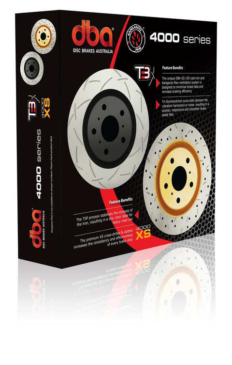 DBA 4000 Series Slotted Rotor Pair Rear | Multiple Fitments (42165S)