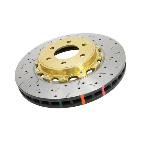 DBA Black Front Drilled & Slotted 5000 Series 2 Piece Rotor | 2003-2006 Mitsubishi Lancer Evo 8/9 (52218BLKXS)