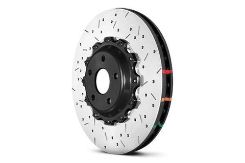 DBA 5000 Series XS Front Drilled & Slotted 2-Piece Rotor | 2009-2011 Nissan GTR R-35  (52320BLKXS)