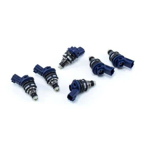 DeatschWerks 950cc Side Feed Injectors - Set of 6 | 1990-1996 Nissan 300ZX / 1993-1998 Nissan Skyline RB25DET (02J-01-0950-6)